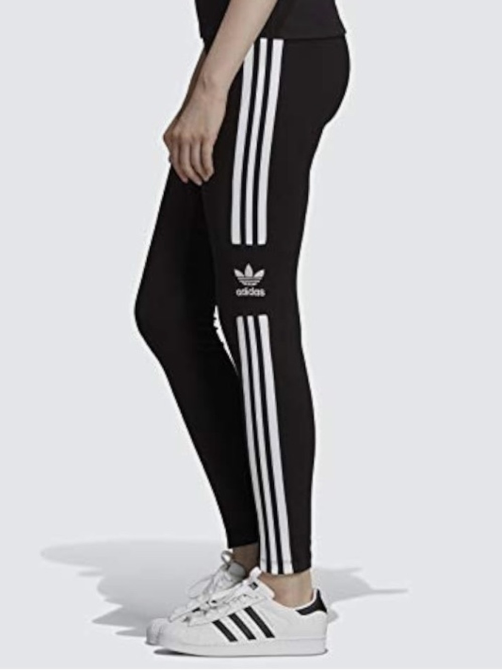 Adidas Originals Trefoil Tights - BLACK/WHITE with 3-Stripes ✨SIZE: XS -NWT - Picture 7 of 14